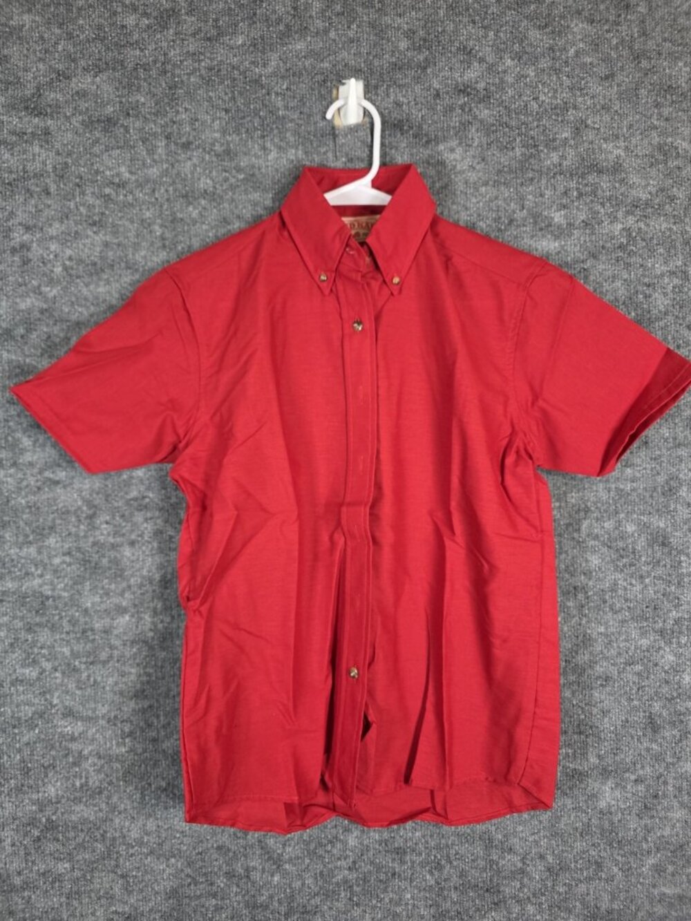 Red Kap Shirt women s Red Short Sleeve Button Down Workwear Uniform SP81RD3